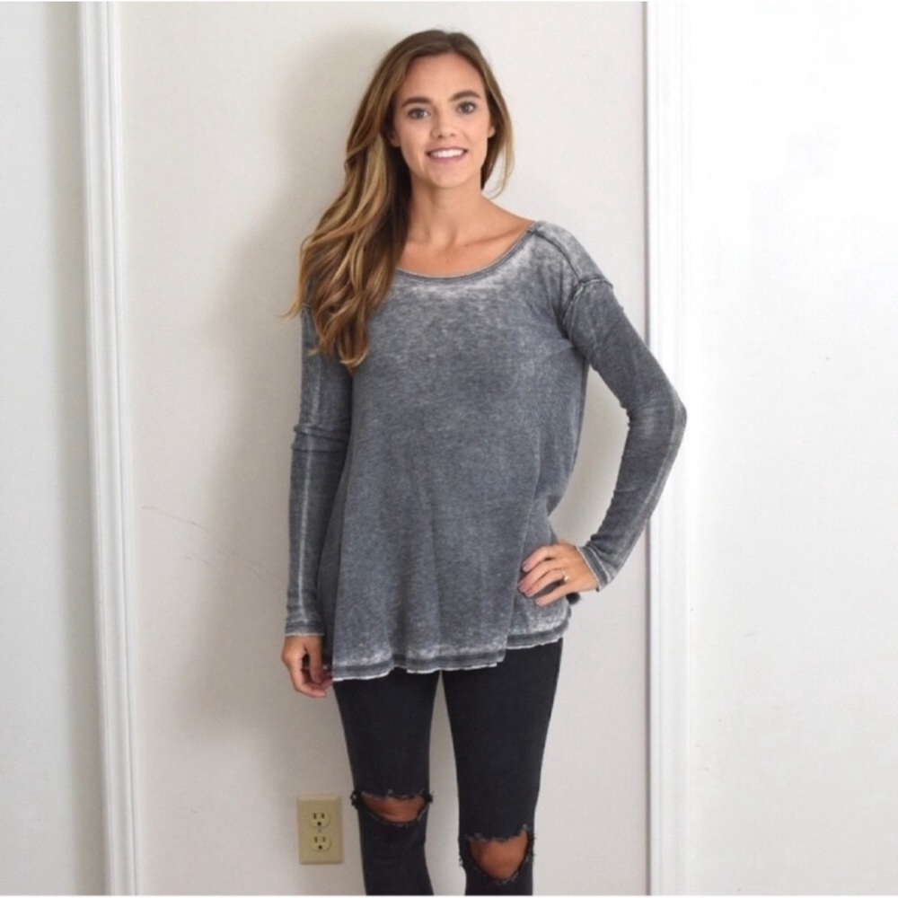 Free People Burnout Thermal Top